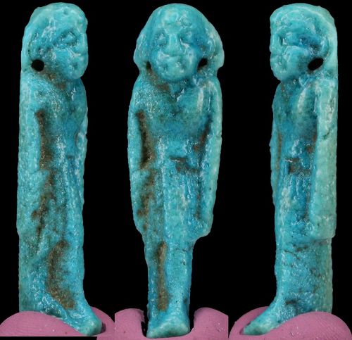 Rar fayence ushabti amulet 4,5cm 1,7 inch