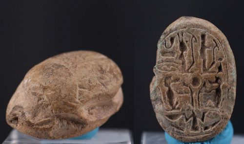 Ancient egyptian steatite scarab