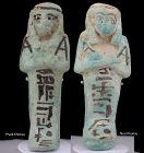 Ancient fayence shabti of Phadi Khonsu & Nesi Khonsu