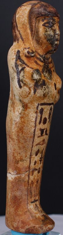 Ancient egyptian fayence shabti for Prince Khaemwaset 13,7cm