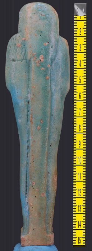 Ancient egyptian faience shabti for Ipethemetes 15cm.