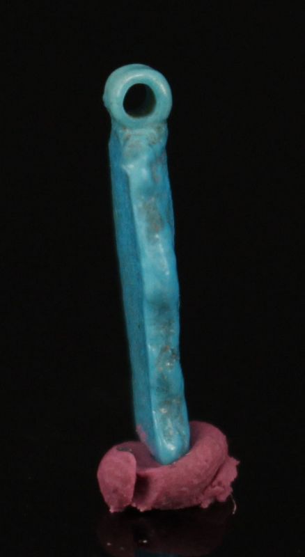 Ancient Egyptian Faience Amulet Of Bes 1,5 cm