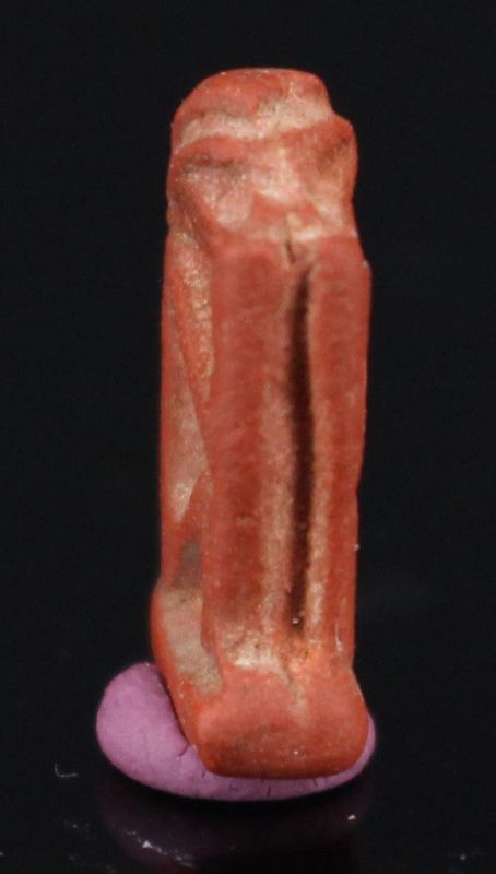 Ancient Egyptian Red Fainence Monkey Amulet 1,4 cm