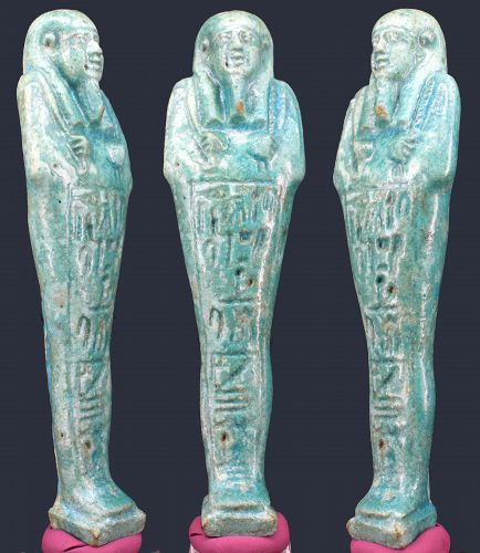 Egyptian Faience Shabti for Ipethemetes. The best on the market.