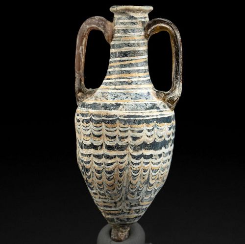 Ancient Egyptian Glass Alabastron