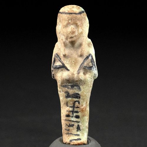 Shabti for "Osiris; The singer of Amun"