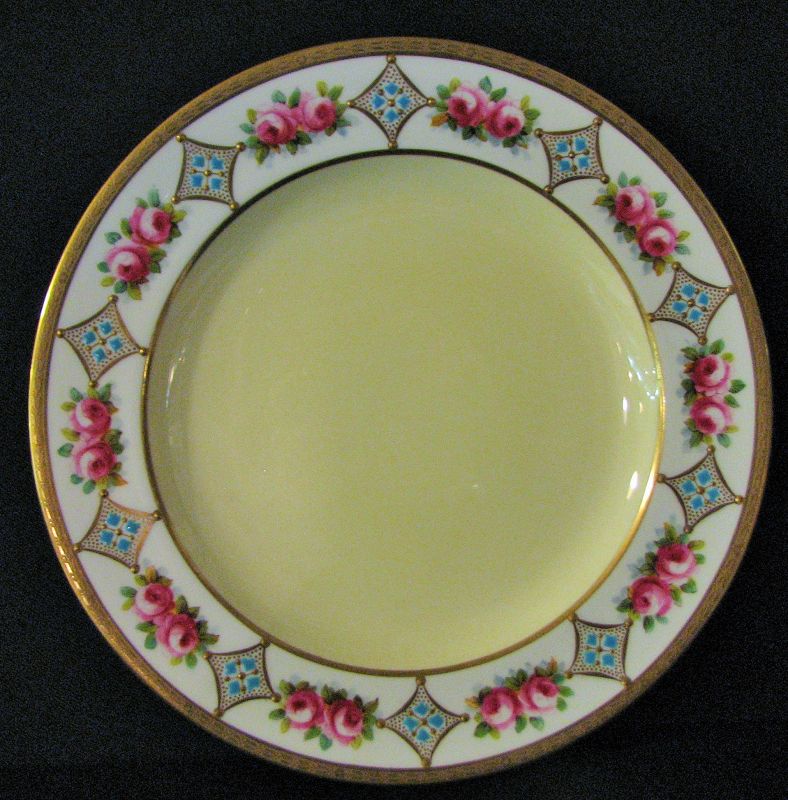 Antique Royal Crown Chelsea Thomas Morris English Porcelain Plates