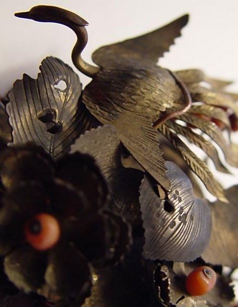 Very Ornate Rare Bira-Bira Kanzashi Japanese Hair Pin