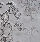 Landscape Art in Men's Silk Juban Kimono