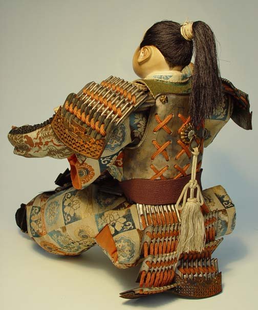 Antique Japanese Doll, Large Retainer Doll