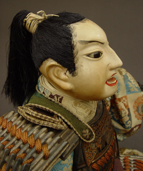 Antique Japanese Doll, Large Retainer Doll