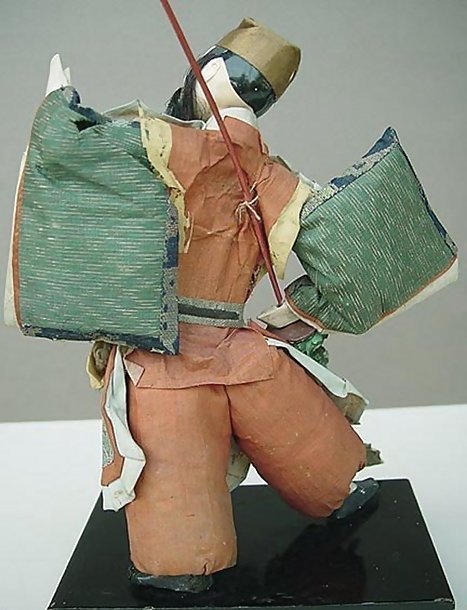 Antique Japanese Doll,  Guan Yu, Green Dragon Halberd