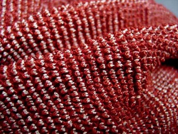 Old Shibori Tie-dye Red Fabric
