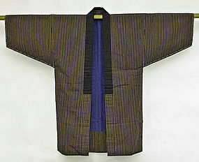 Japanese Cotton Hanten Jacket - Stripes and Lined