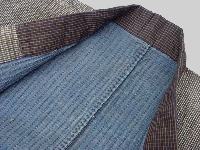 Antique Japanese Cotton Jacket, Sashiko Stitches