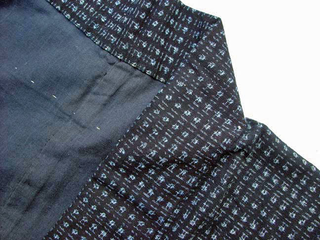 Japanese Kasuri Kimono, small pattern, Fully Lined