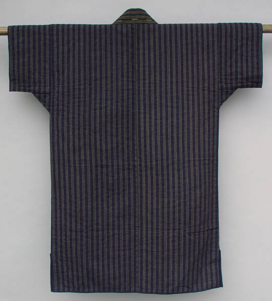 Japanese Cotton Jacket, Stripes, Sashiko Stitches