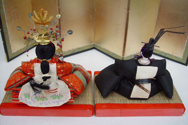 Japanese Dairi-bina Emperor and Empress Hina Dolls