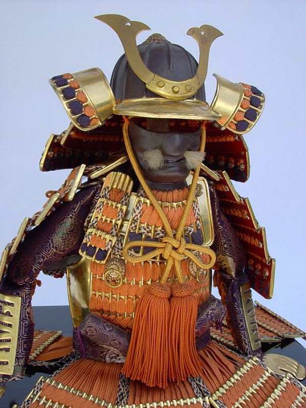 Samurai Armor Yoroi Kabuto display for Japanese Boys Day