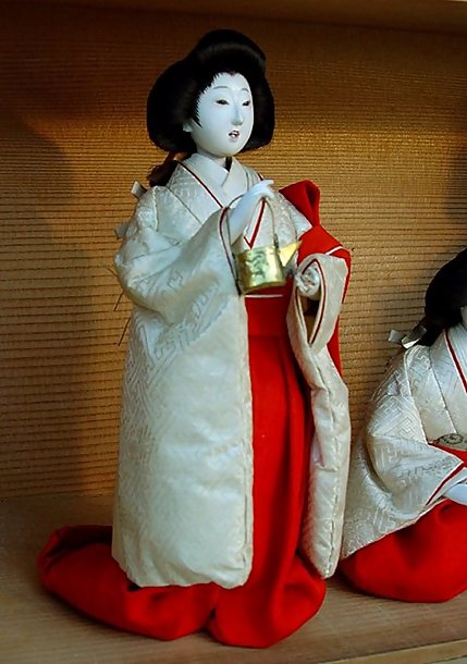 Japanese Antique Hina Doll Ladies in Waiting Dolls