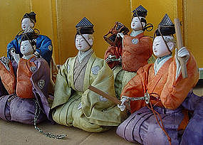Old Samurai Musician Dolls