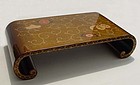 Japanese Makie Lacquer Okimono Stand for Flowers