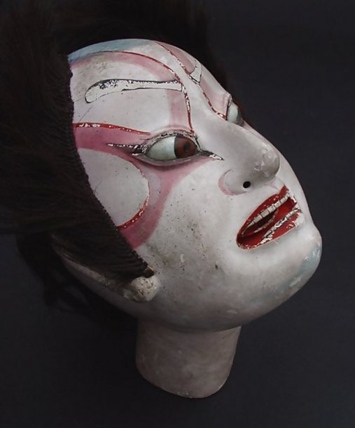 Large Kabuki Puppet Doll Heads
