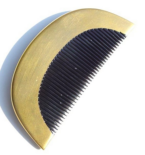 Japanese Kanzashi, Gold Comb and Hair Pin Set