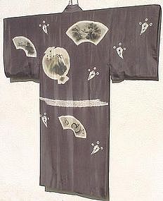 Famous Artists in Man's Silk Kimono