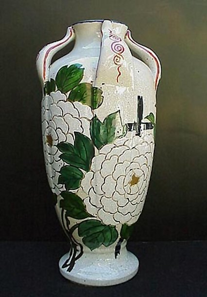 Beautiful Old Japanese Vase, Kyo-yaki