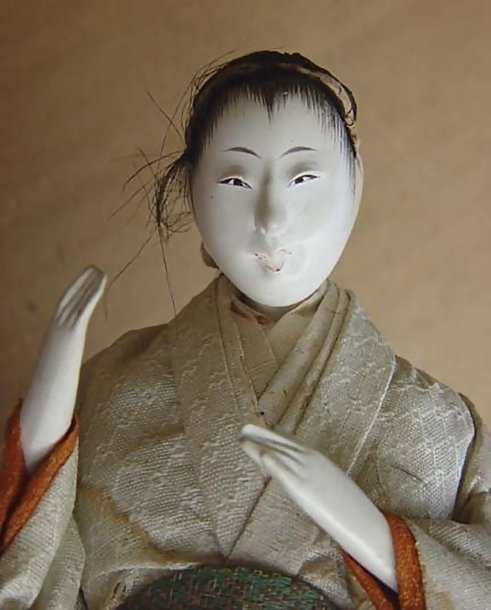 Antique Japanese Hina Dolls Ladies-in-Waiting Jyokan