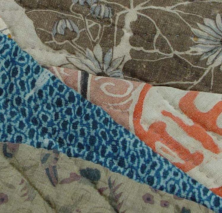 Antique Quilt Art, Japanese Nobori Banner Wall Decor