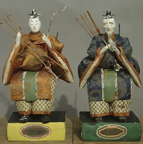 Old Samurai Zuishin Hina Ningyo Dolls