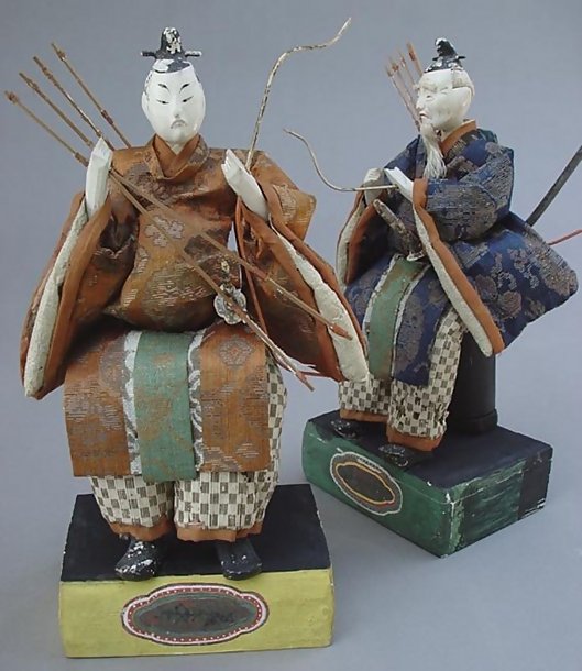Old Samurai Zuishin Hina Ningyo Dolls