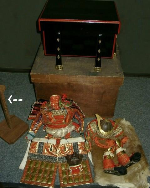 Antique Samurai's Armor Set for Japanese Boy's Day