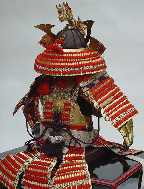 Antique Samurai's Armor Set for Japanese Boy's Day