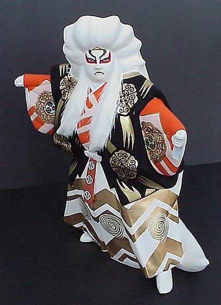 Large Hakata Doll, Noh "Shishi-mai" Dance