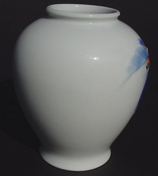 Japanese Fukagawa Porcelain Vase with Persimmons