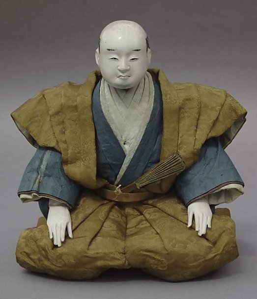 Antique Japanese Samurai doll, Edo Daimyo in Kamishimo