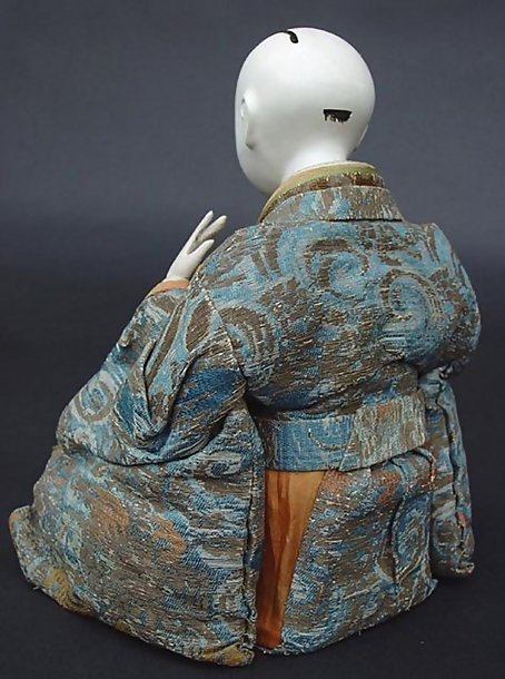 Antique Japanese Hina Dolls, Large Edo Musician Ningyo