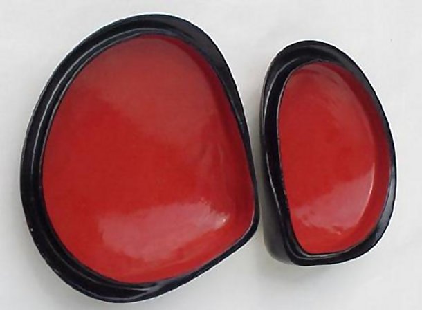 Japanese Lacquerware, Shell Shaped Container