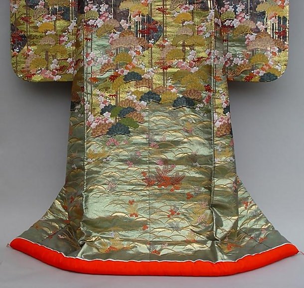 Japanese Kimono Wedding Gown designed by Hanae Mori