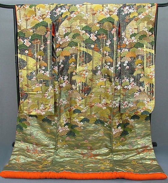 Japanese Kimono Wedding Gown designed by Hanae Mori