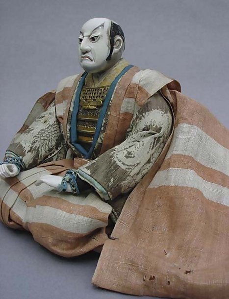 Rare Antique Samurai Warrior Doll, Edo Japanese Ningyo