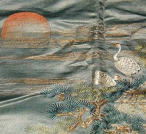 Old Japanese Fukusa Tapestry, 39 3/4"x32 1/2"