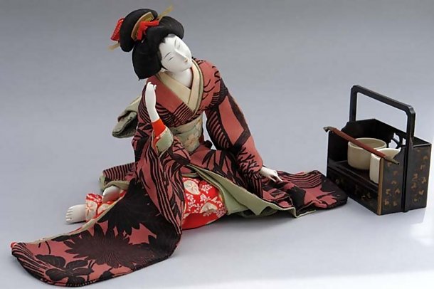 Japanese Ukiyo Ningyo, Beautiful Geisha Doll