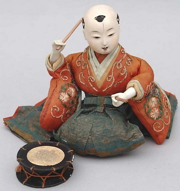 Antique Japanese dolls, Beautiful Musician Dolls
