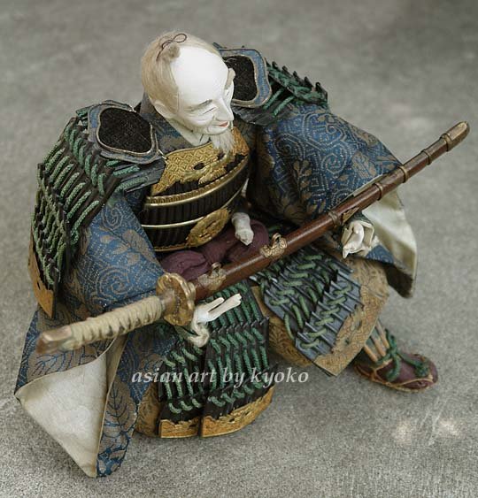 Japanese Antique Samurai warrior Dolls, Empress Jingo