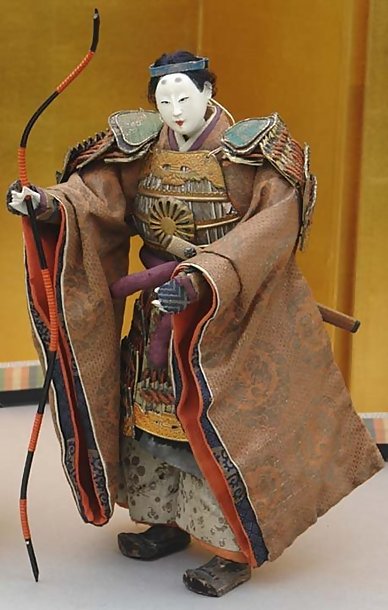 Japanese Antique Samurai warrior Dolls, Empress Jingo
