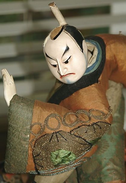 Antique Japanese Doll, Takeda Ningyo, Jyoruri Samurai